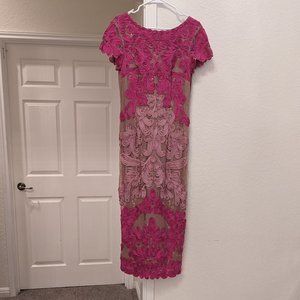 Pink lace dress
